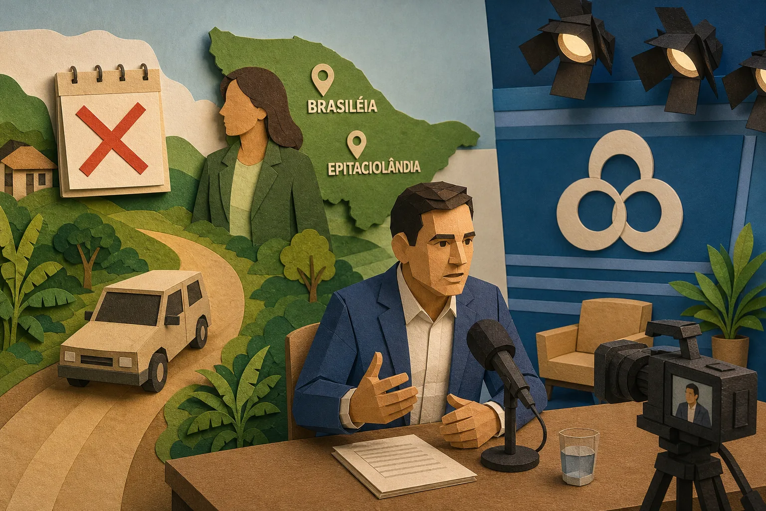 Mailza Assis cancela ida a debate e Alan Rick será sabatinado sozinho no Acre
