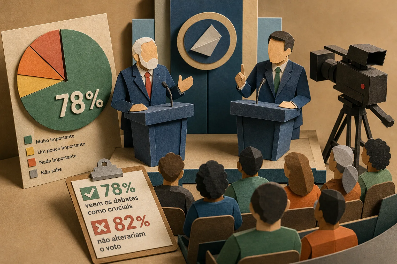 Maioria dos eleitores defende presença de presidenciáveis nos debates do 2º turno