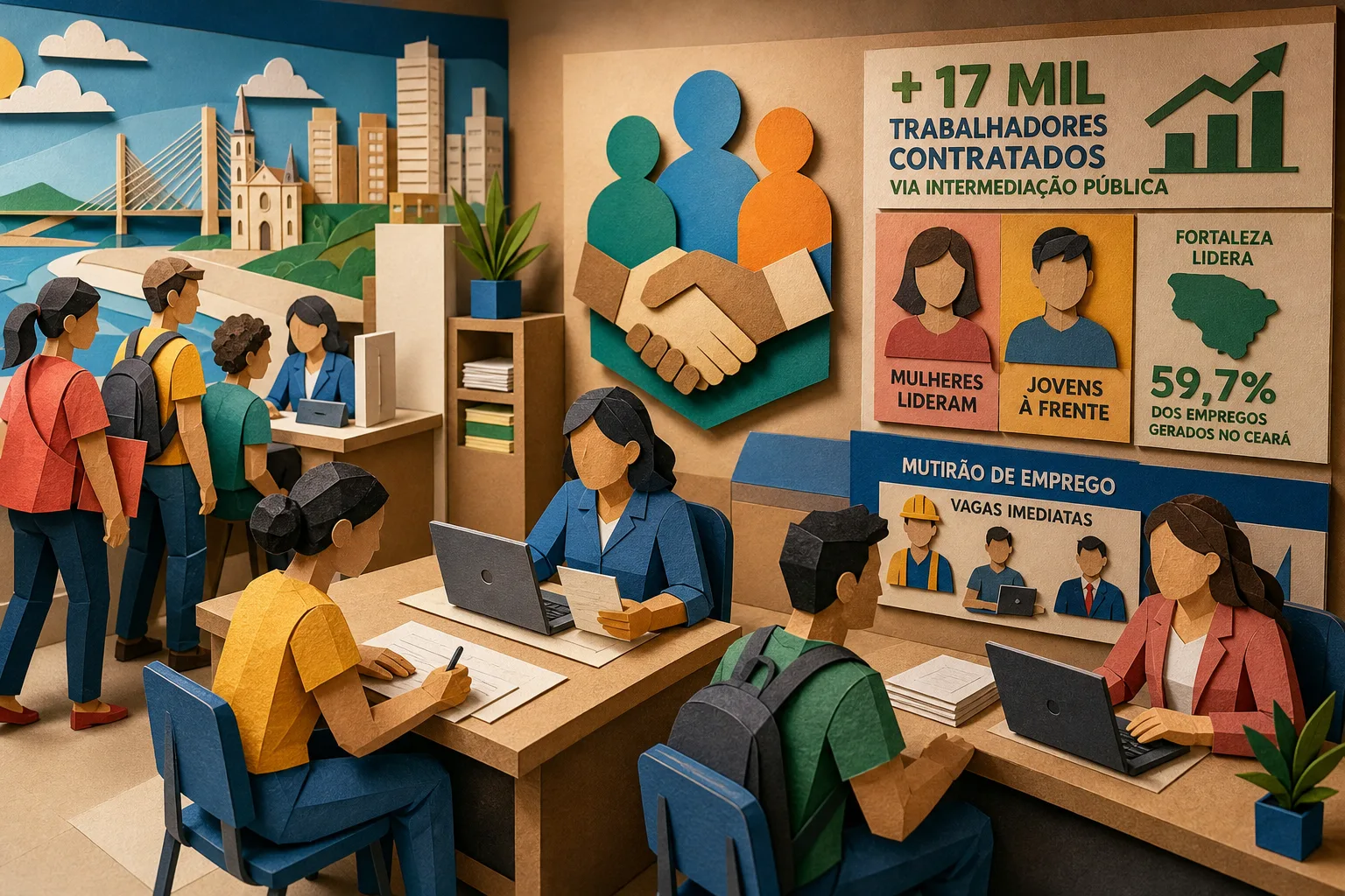 Mais de 17 mil trabalhadores são contratados via intermediação pública em Fortaleza