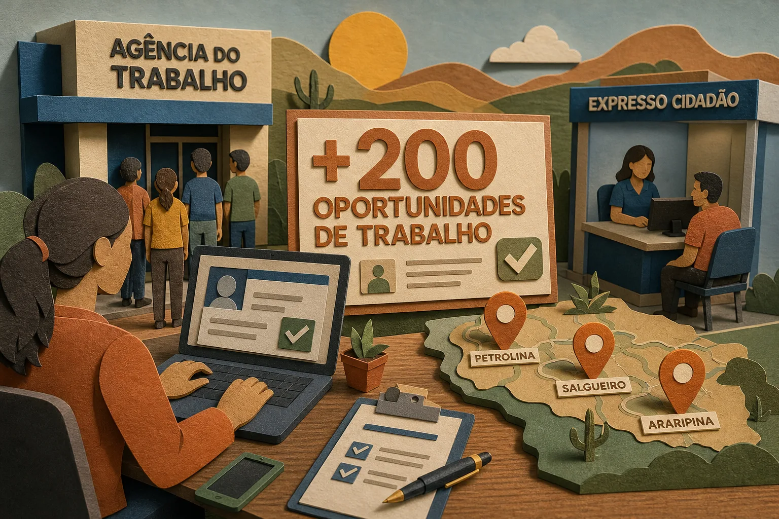 Mais de 200 oportunidades de trabalho são abertas no Sertão pernambucano