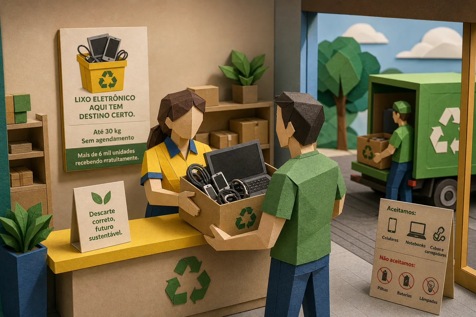 Mais de 6 mil unidades dos Correios passam a receber lixo eletrônico sem custo