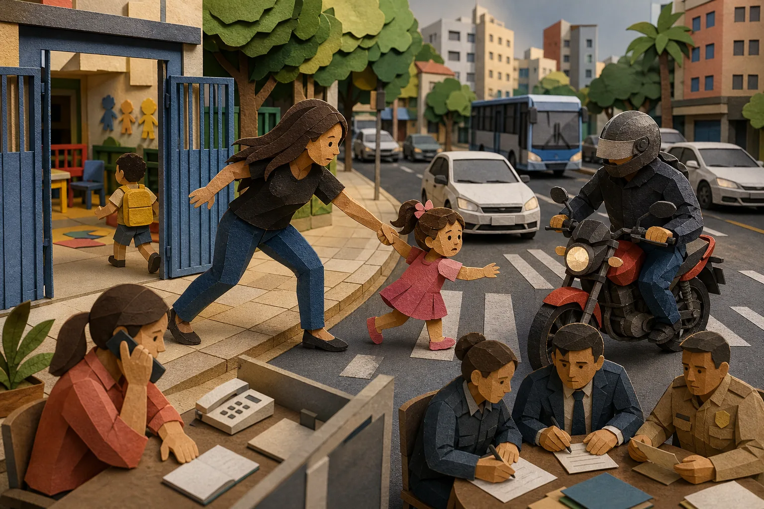 Menina de 3 anos foge de creche e é resgatada em avenida movimentada de Florianópolis