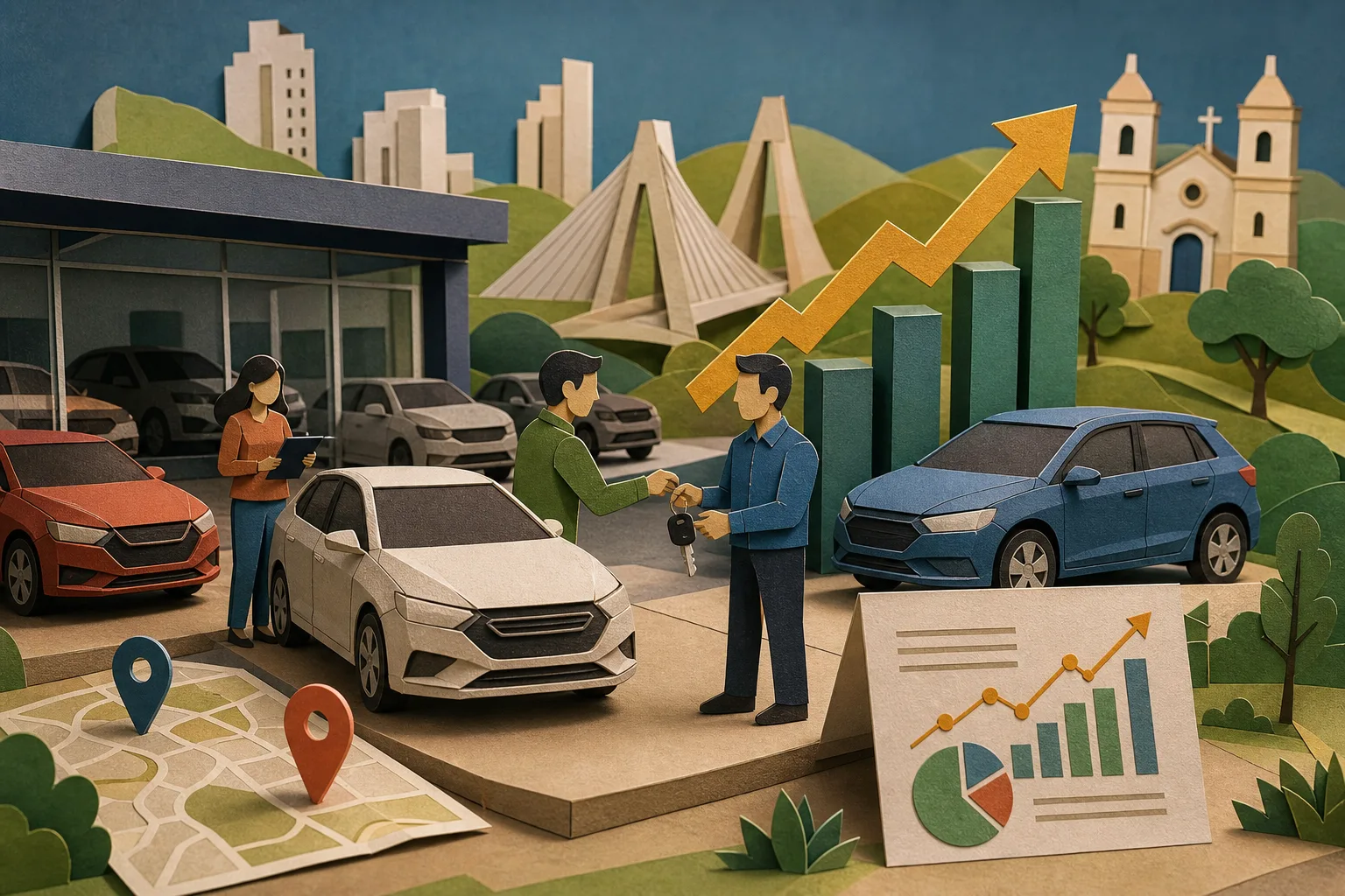 Mercado automotivo de São José dos Campos e Taubaté avança em setembro