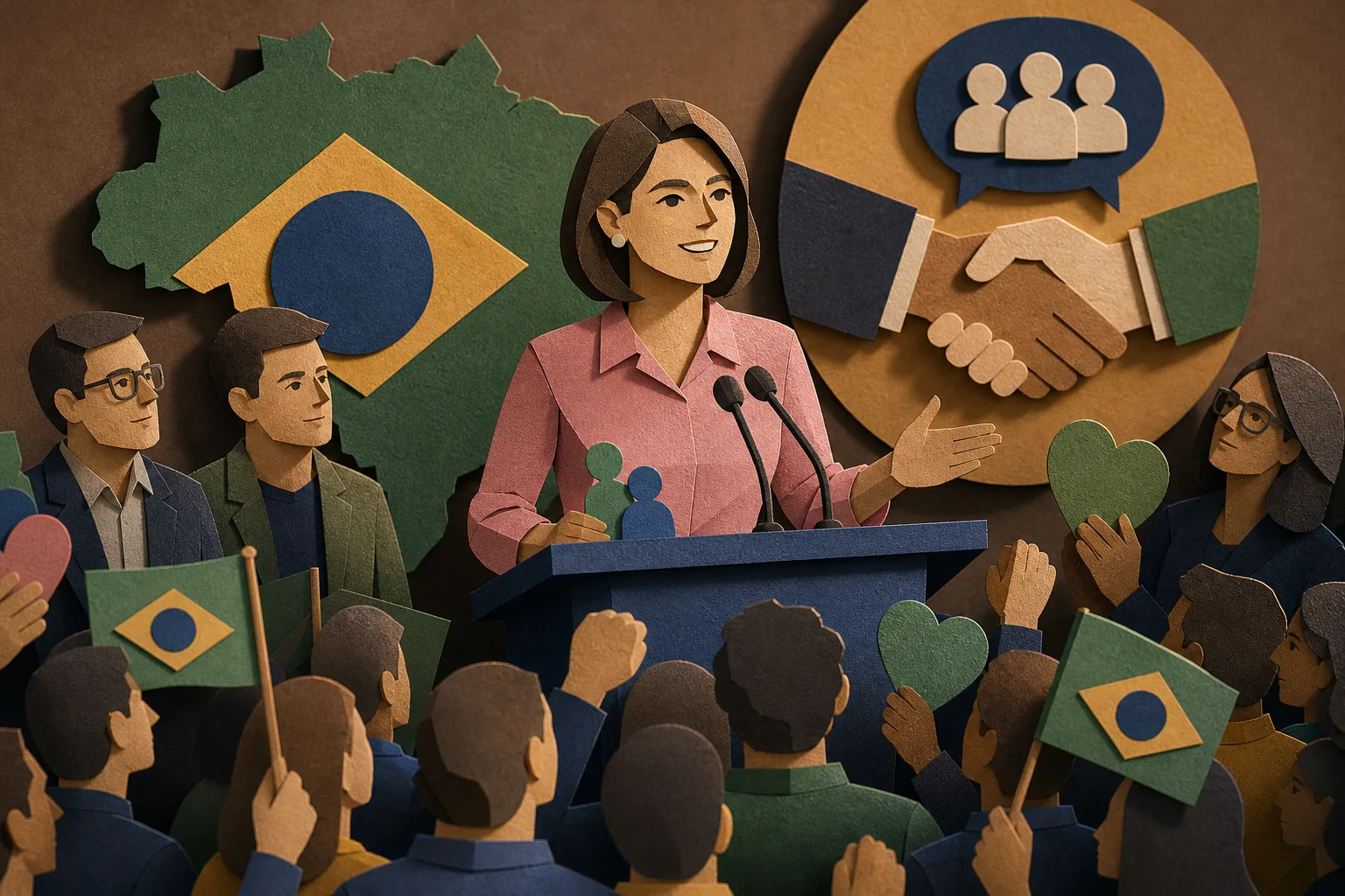 Michelle Bolsonaro defende união da base e reconhece apoio à campanha de Flávio