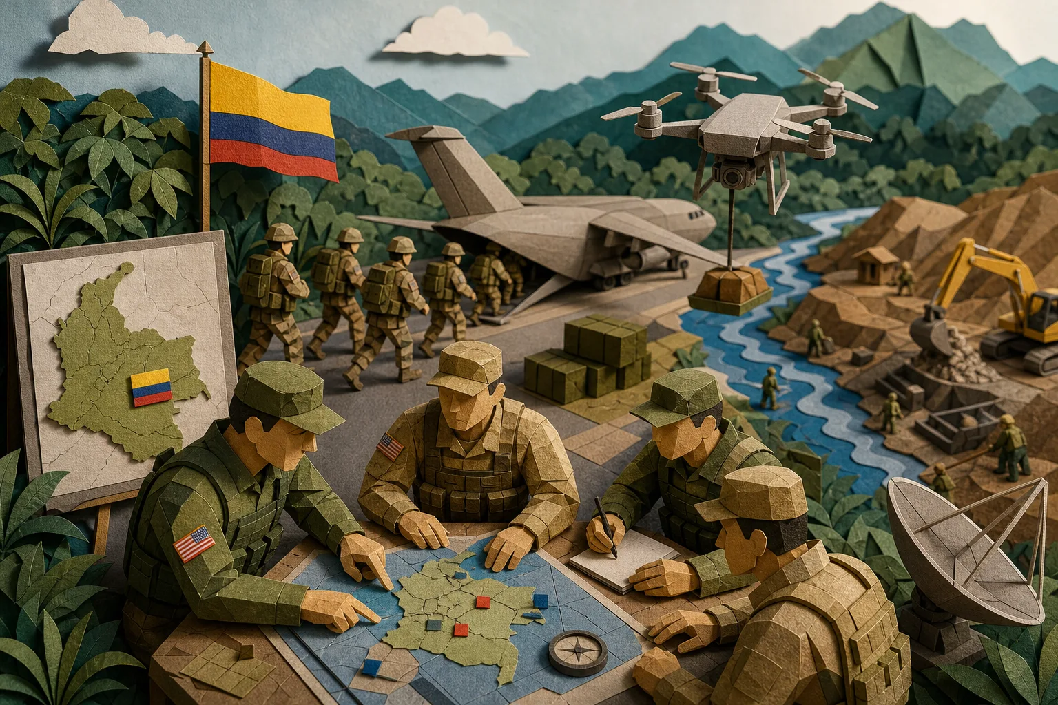 Militares dos EUA iniciam exercícios na Colômbia contra o crime organizado