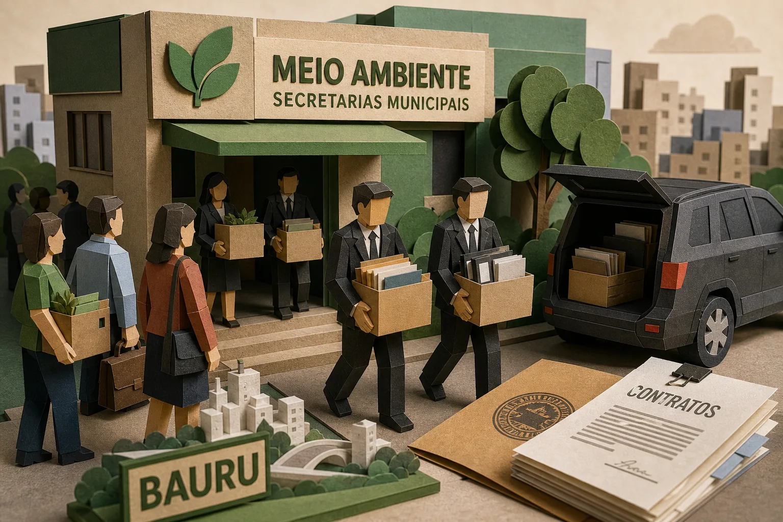 Ministério Público cumpre buscas em secretarias de Bauru por suspeitas em contratos