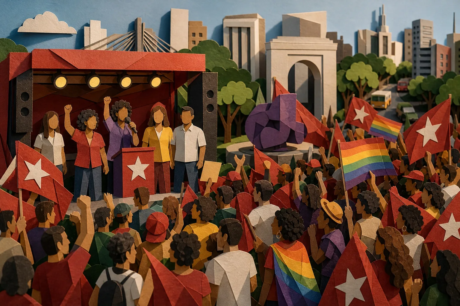 Mobilizações em apoio a Lula percorrem vários pontos da capital paulista