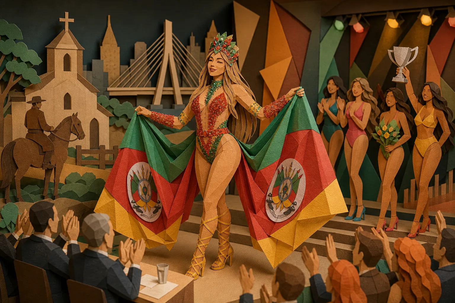 Modelo gaúcha Cris Baldissera alcança a segunda colocação no Miss Bumbum
