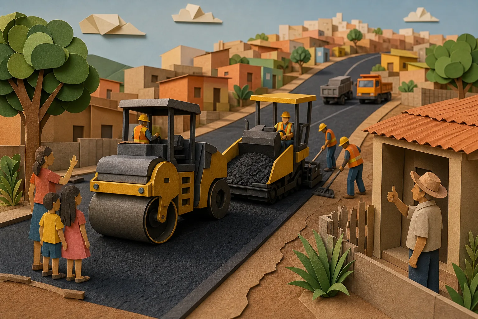 Montes Claros avança com obras de pavimentação asfáltica no bairro Jaraguá II