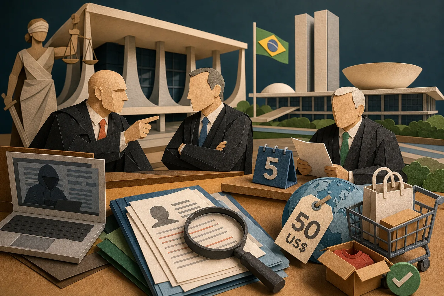 Moraes pede apuração contra Mendonça no STF e Congresso zera taxa de compras