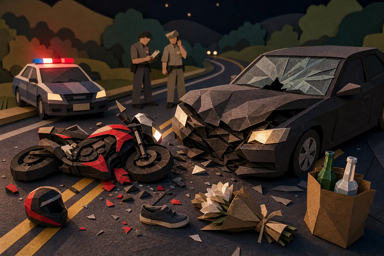 Motociclista morre após colisão com carro de vereador embriagado no interior de SP