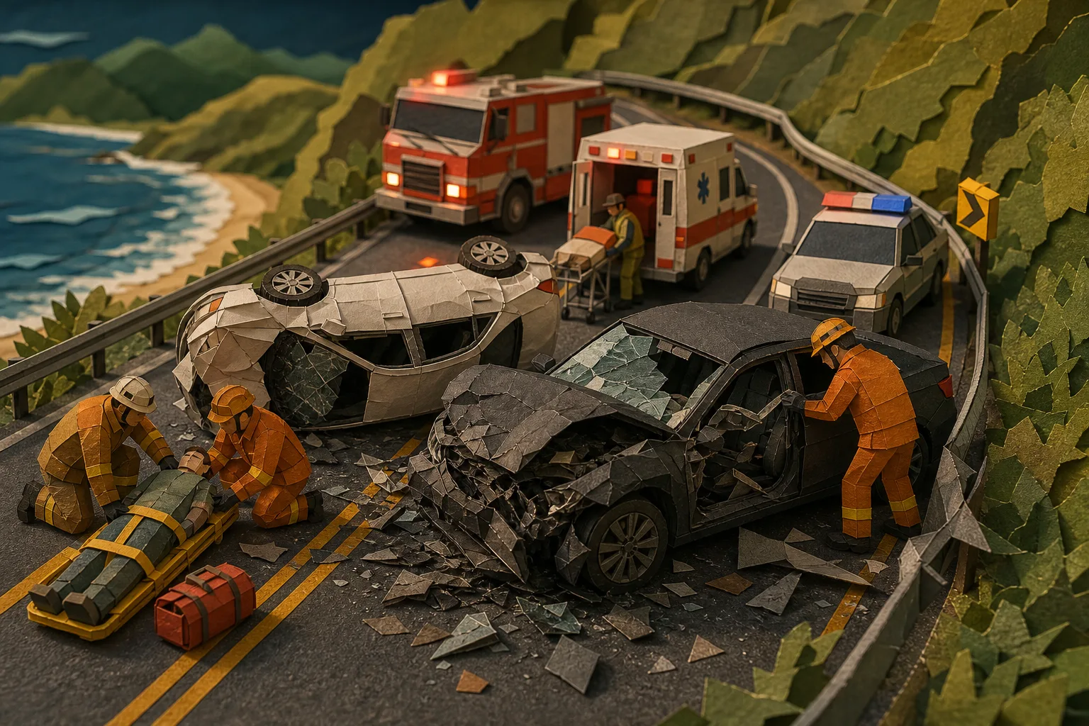 Motorista alcoolizado causa colisão fatal na rodovia Rio-Santos