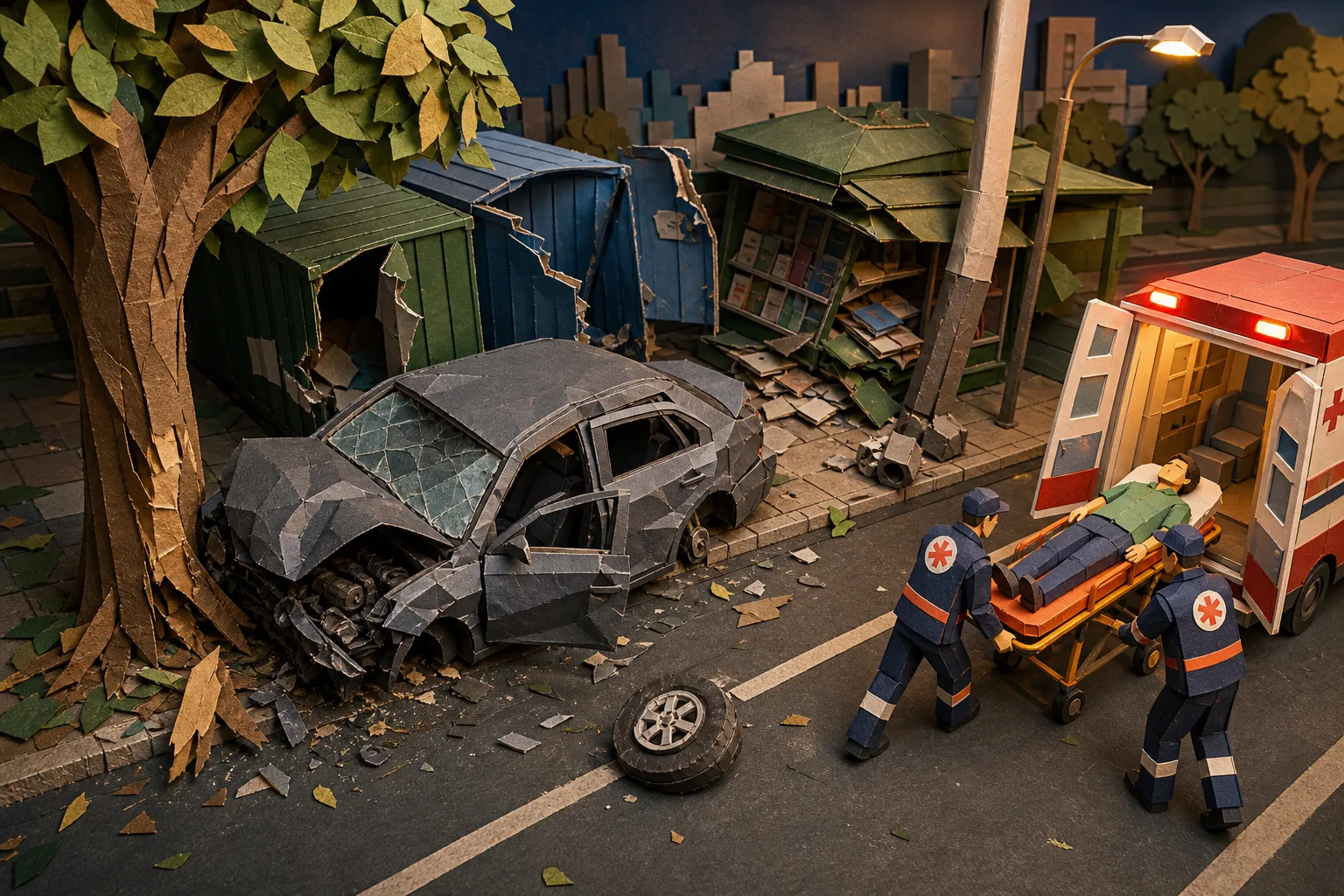 Motorista fica ferido após sequência de colisões na Zona Sul de Porto Alegre