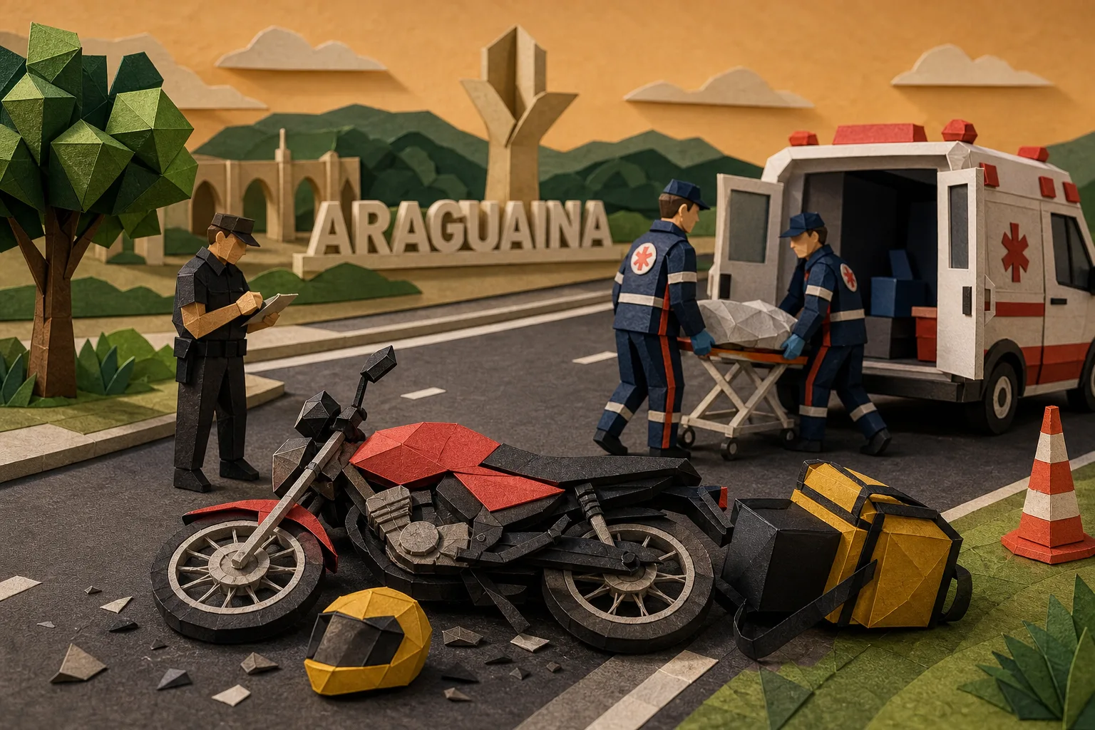 Mototaxista de 49 anos morre após perder o controle de moto em avenida de Araguaína
