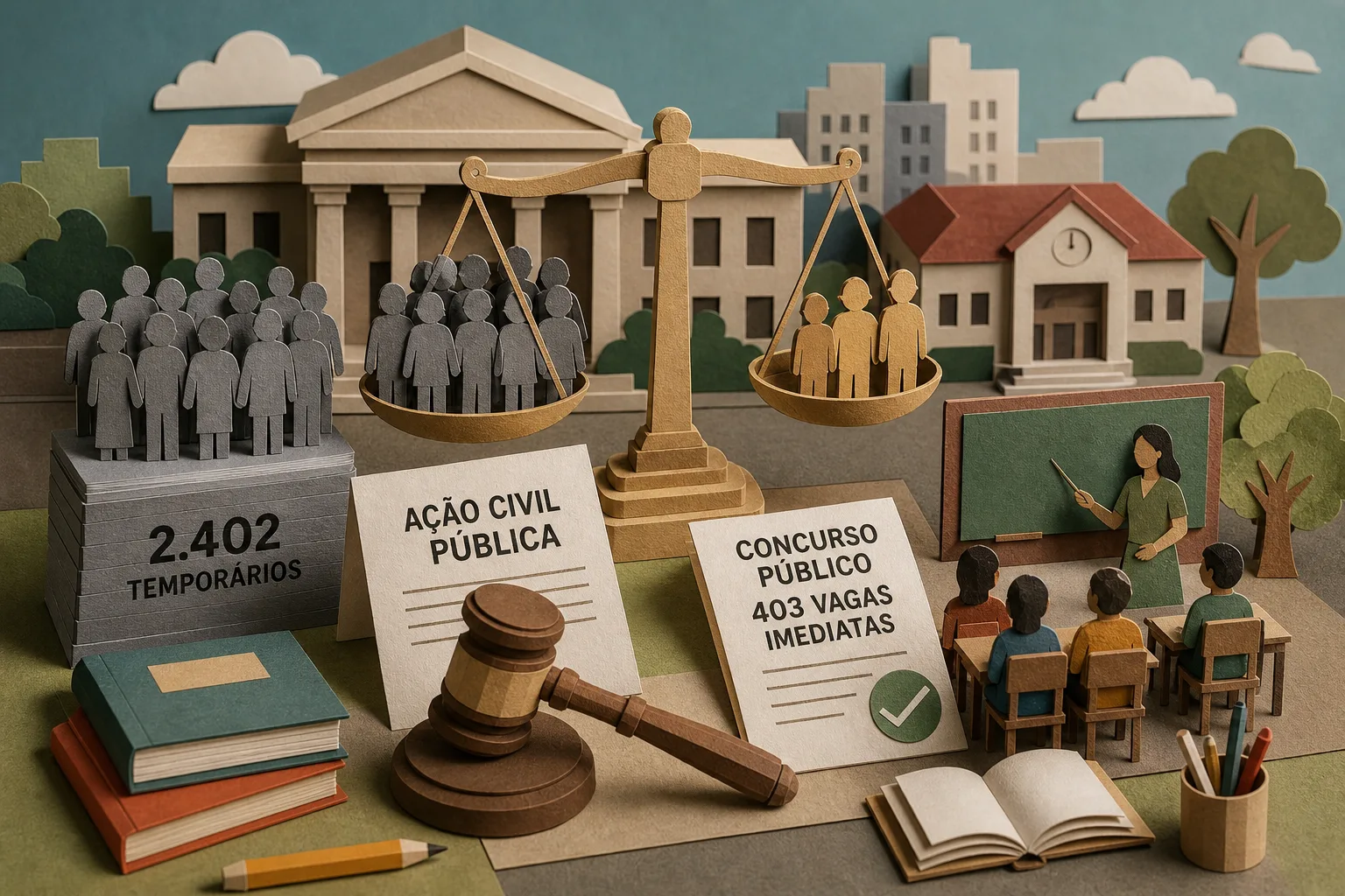 MPPB pede na Justiça substituição de temporários por concursados no ensino de João Pessoa
