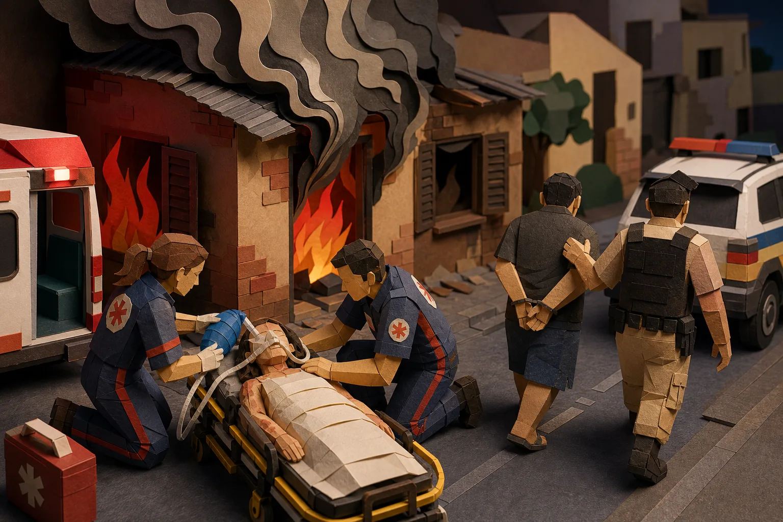 Mulher sofre queimaduras após homem incendiar residência durante discussão em MG