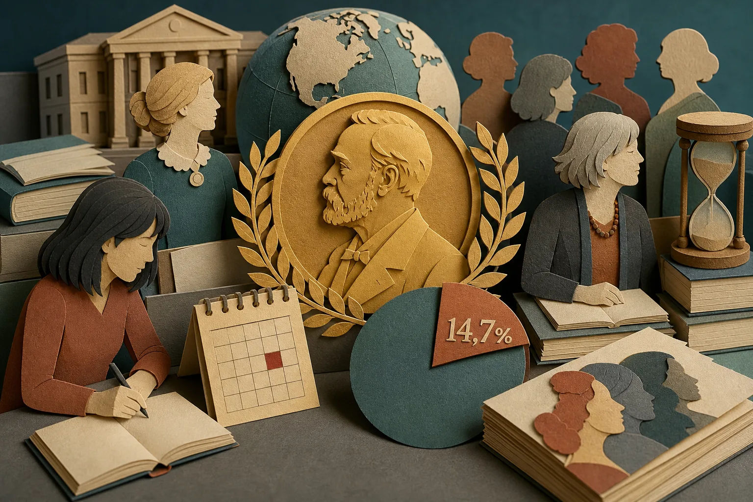 Mulheres representam menos de quinze por cento dos laureados com Nobel literário