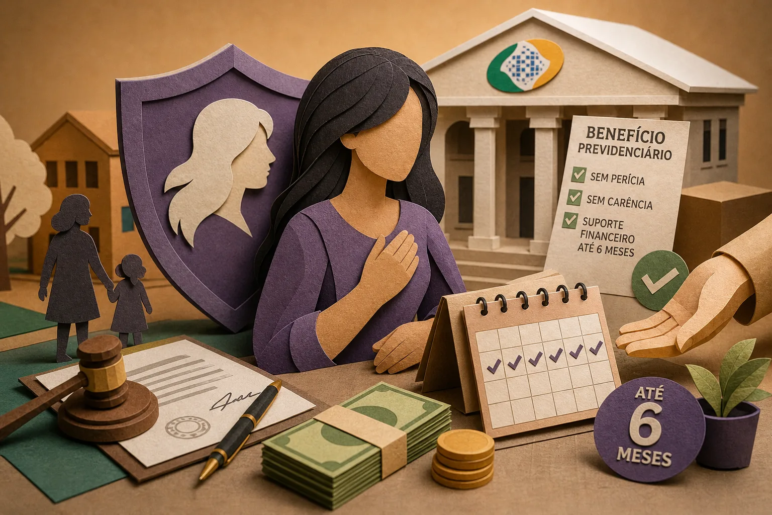 Mulheres sob medida protetiva terão benefício temporário pago pela Previdência