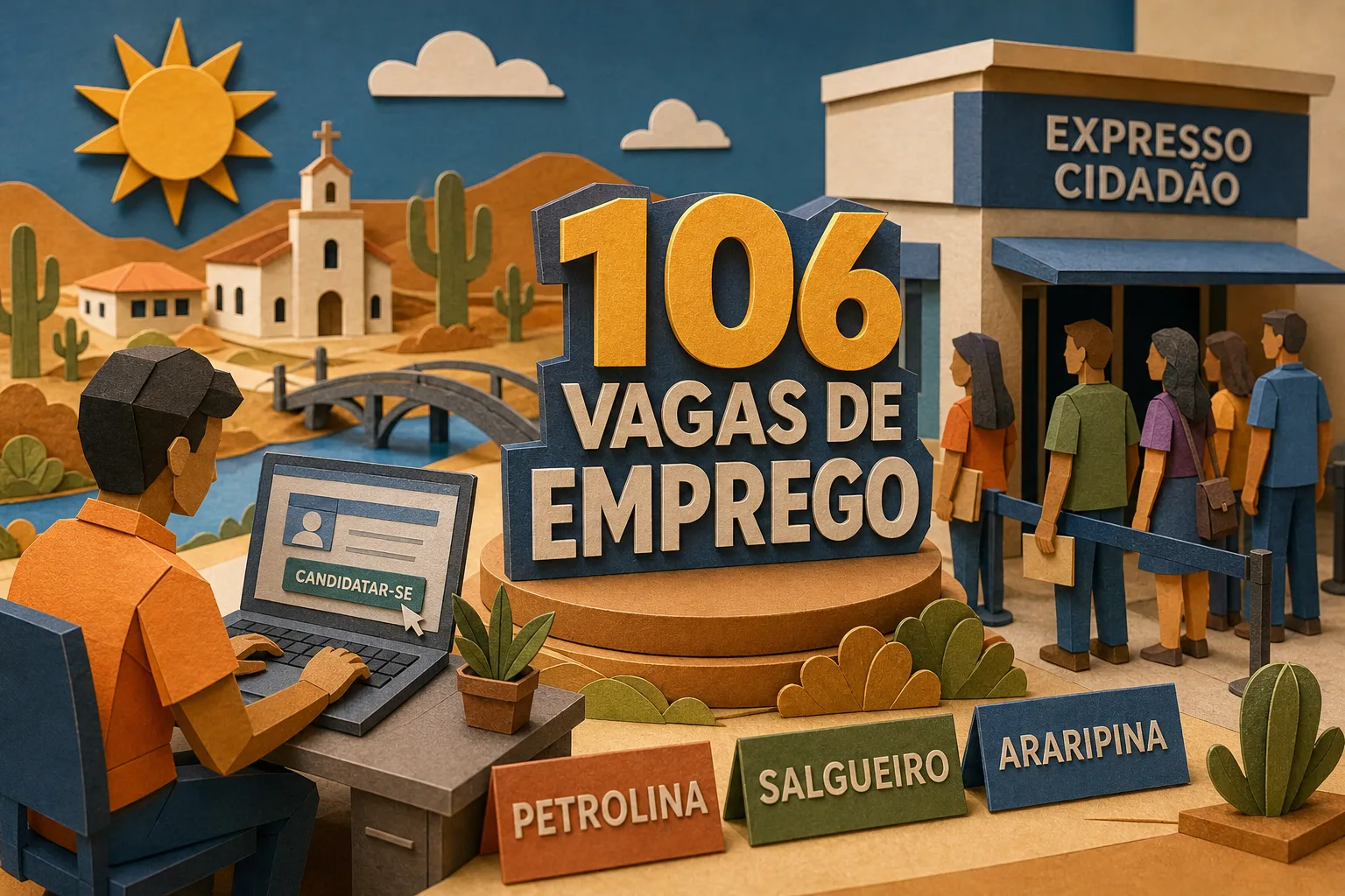 Municípios do Sertão de Pernambuco reúnem mais de 100 postos de emprego