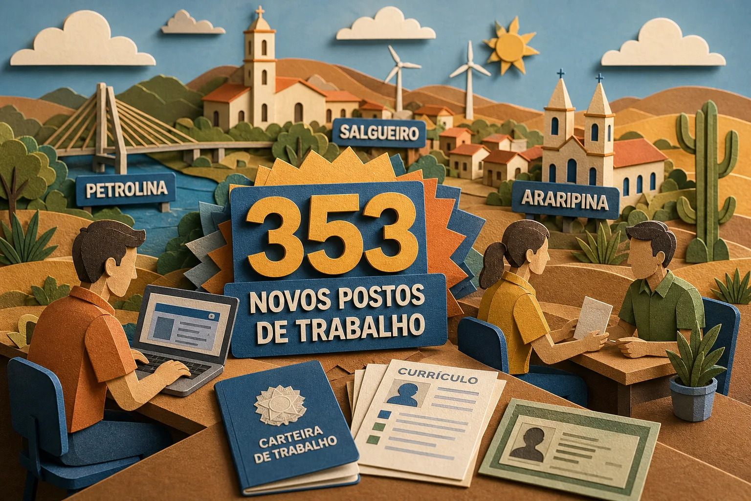 Municípios do Sertão de Pernambuco somam 353 novos postos de trabalho abertos