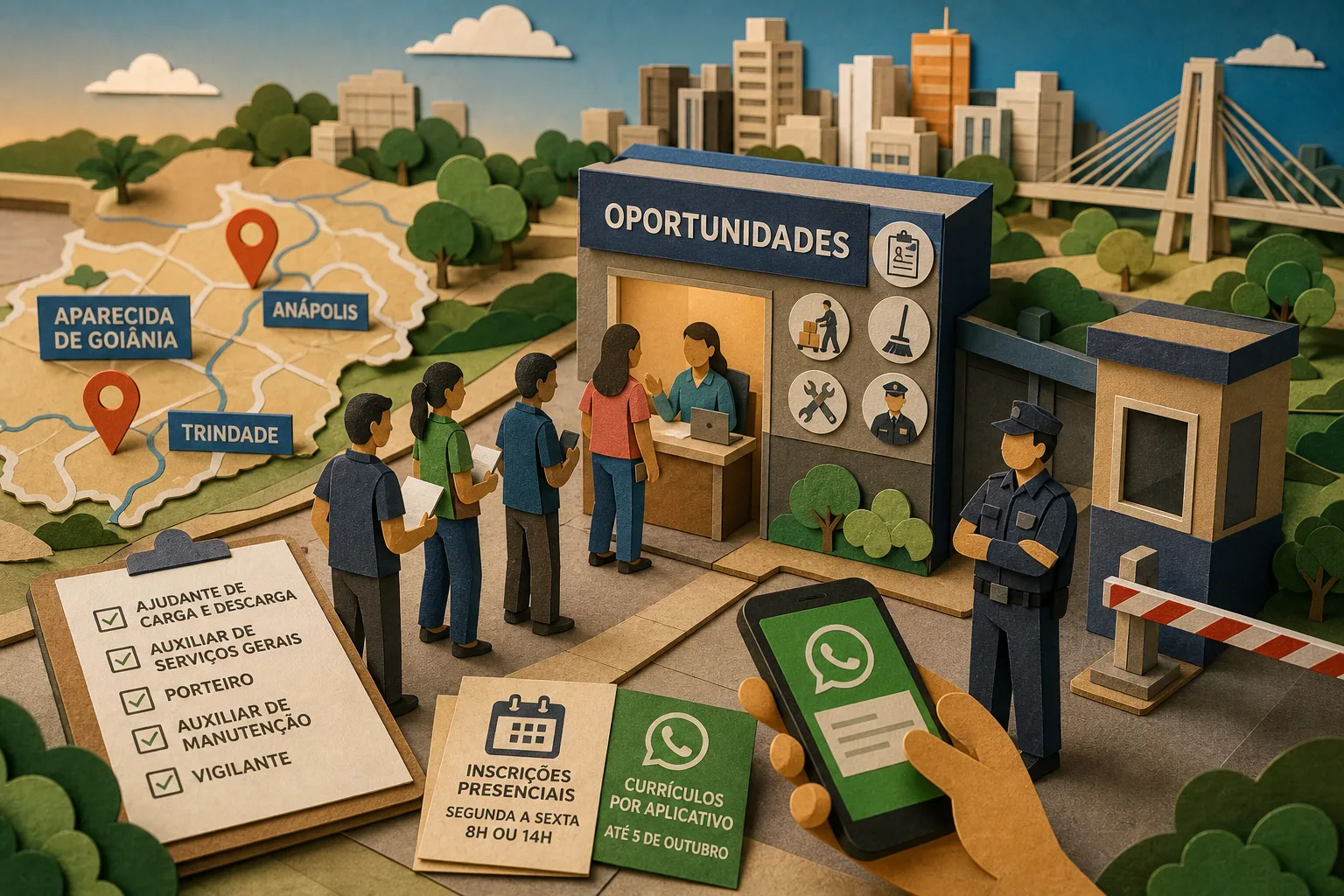 Municípios goianos abrem postos de trabalho para diversas áreas operacionais