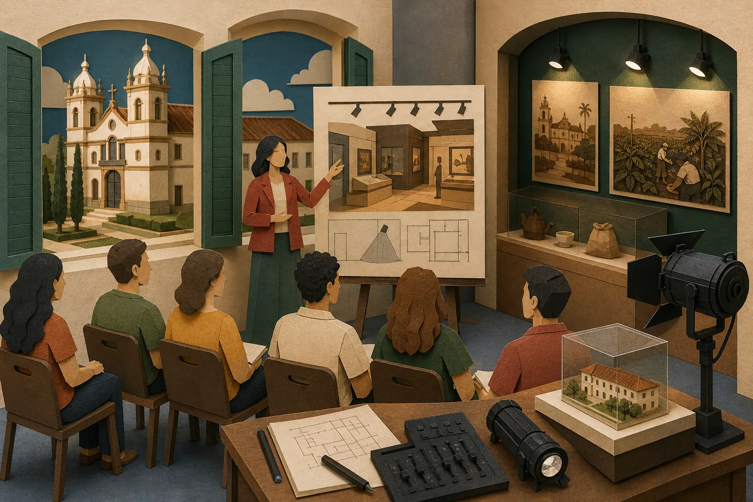 Museu Vassouras oferece formação gratuita em expografia e iluminação