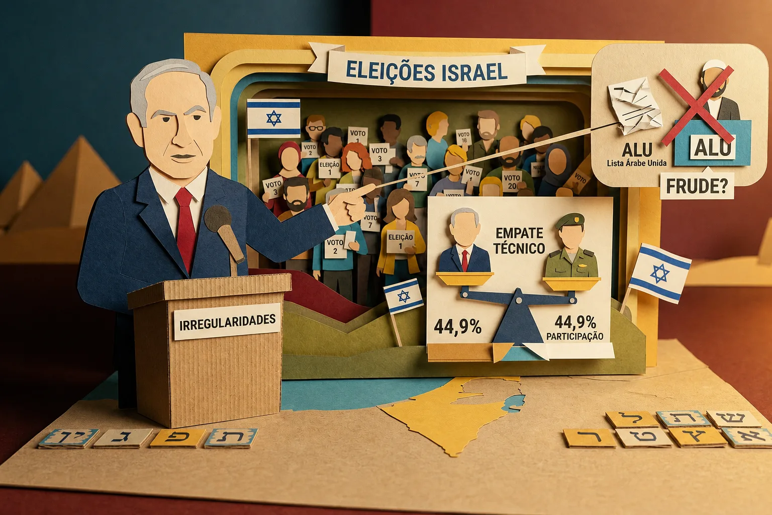 Netanyahu afirma haver irregularidades durante eleições gerais disputadas em Israel