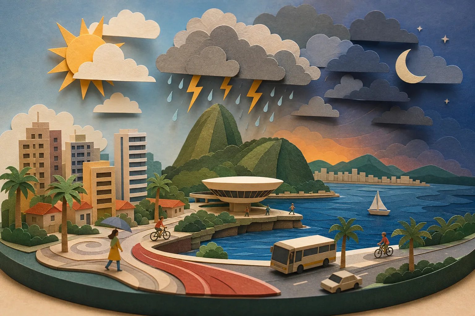Niterói deve registrar calor de até 30ºC com pancadas de chuva e trovoadas