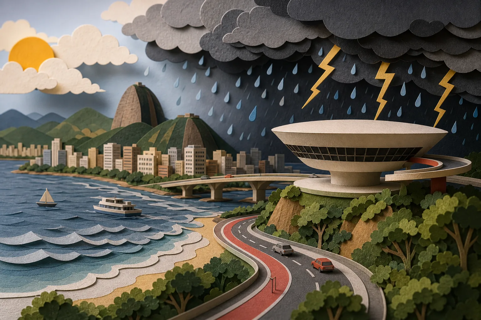 Niterói tem previsão de trovoadas e tempo chuvoso ao longo desta sexta-feira
