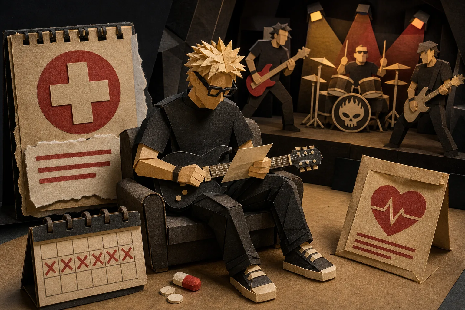 Noodles suspende participação em shows do The Offspring por questão médica