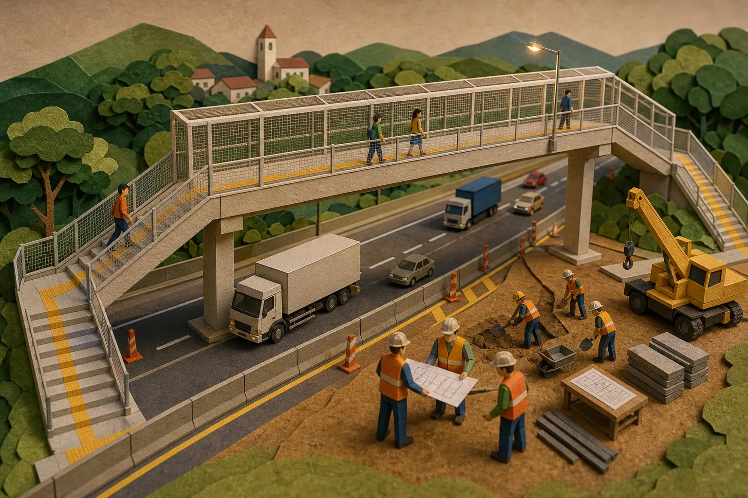 Nova travessia de pedestres na BR-381 é entregue 65 dias após colisão em Vargem