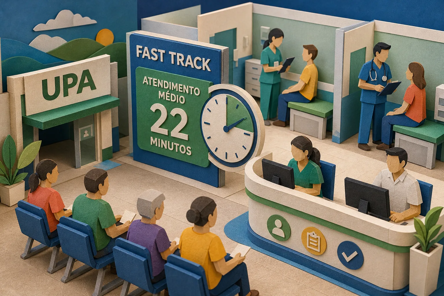 Novo sistema na UPA Centro de Caraguatatuba reduz tempo de atendimento para 22 minutos