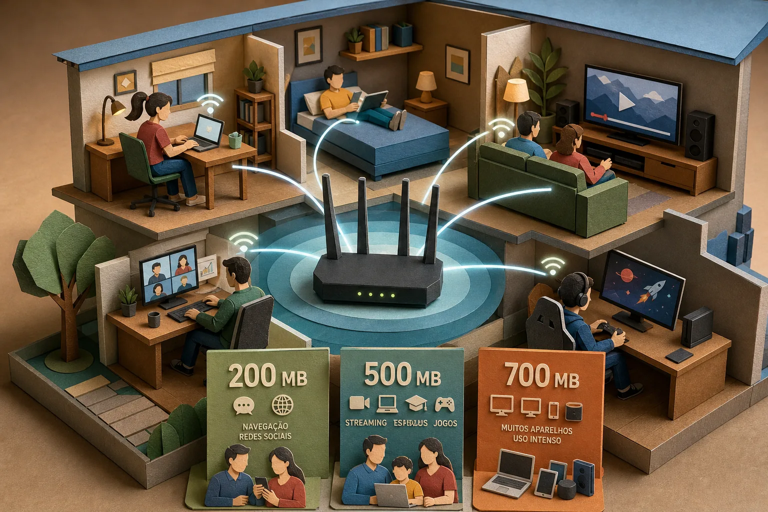 Número de usuários e aparelhos conectados define o plano ideal de internet residencial