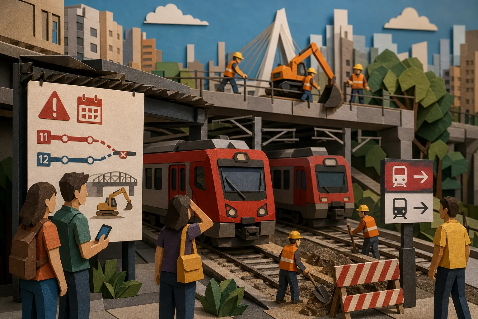 Obras de manutenção provocam bloqueios em trens da CPTM durante o feriado