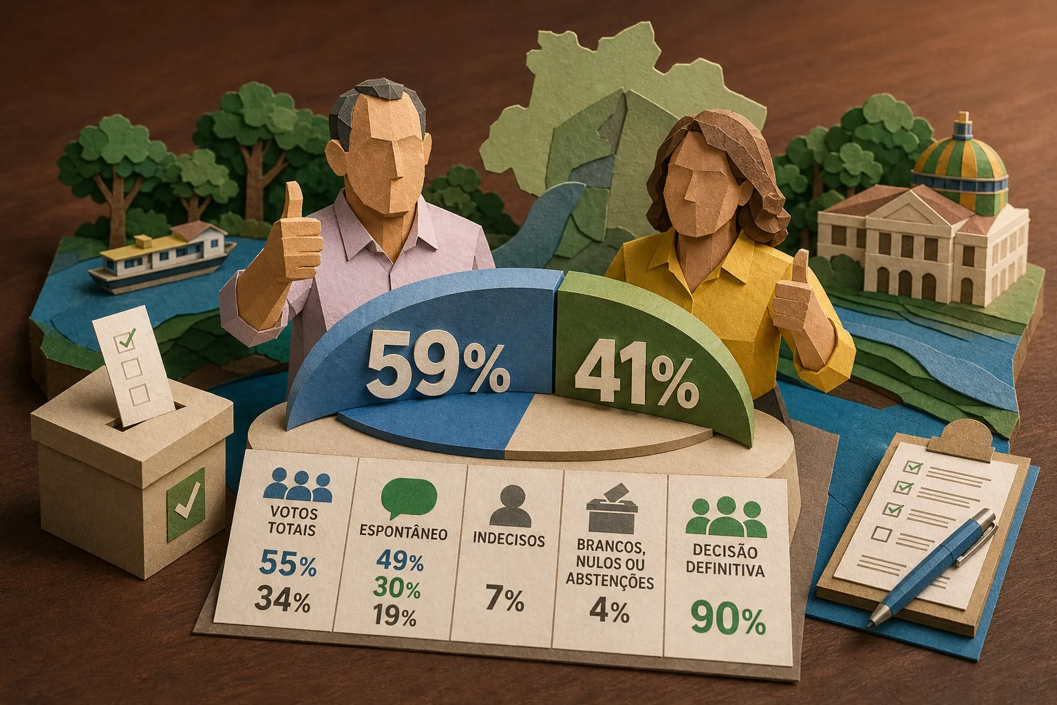 Omar Aziz alcança 59% dos votos válidos na disputa pelo governo do Amazonas