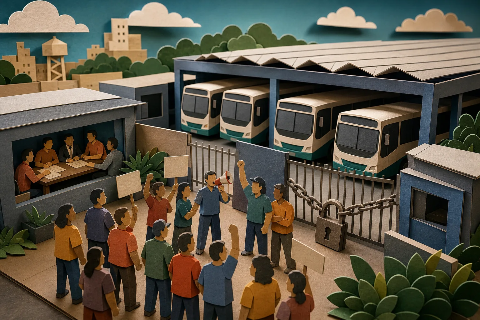 Ônibus municipais deixam de circular em Alagoinhas após protesto da categoria