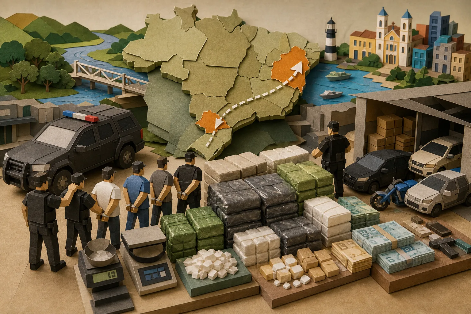 Operação contra tráfico internacional prende dez suspeitos na Bahia e no Paraná