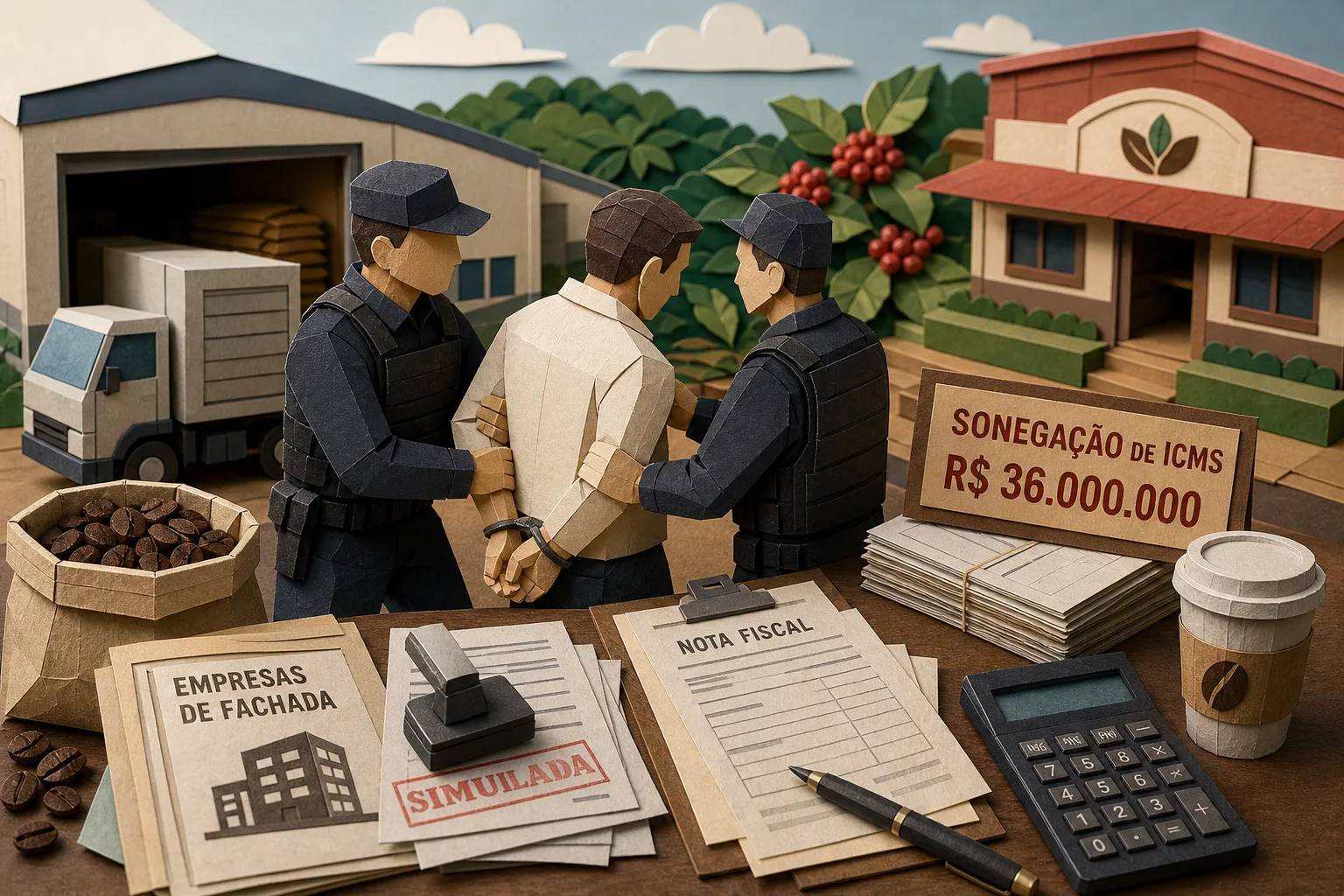 Operação no ES prende comerciante por sonegação de R$ 36 milhões no mercado de café
