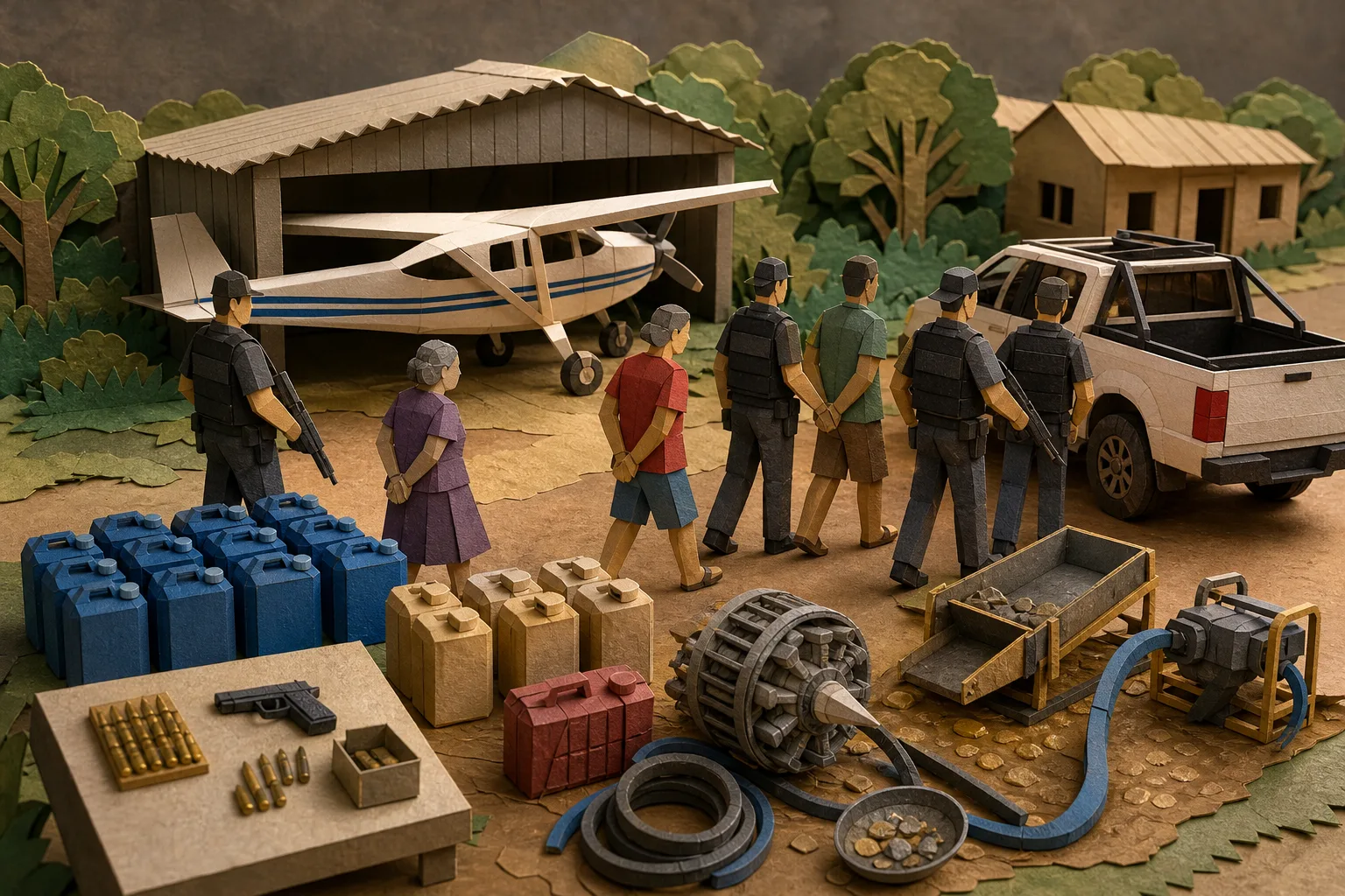 Operação sobre assassinato apreende monomotor e materiais de garimpo em Roraima