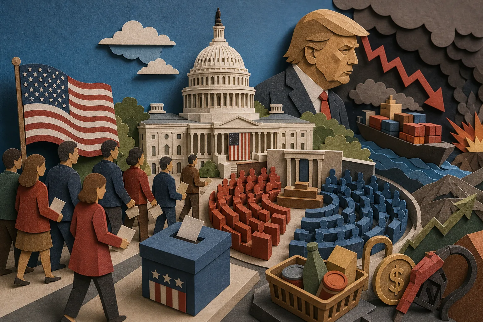 Oposição busca maioria no Congresso dos EUA diante da desaprovação de Trump