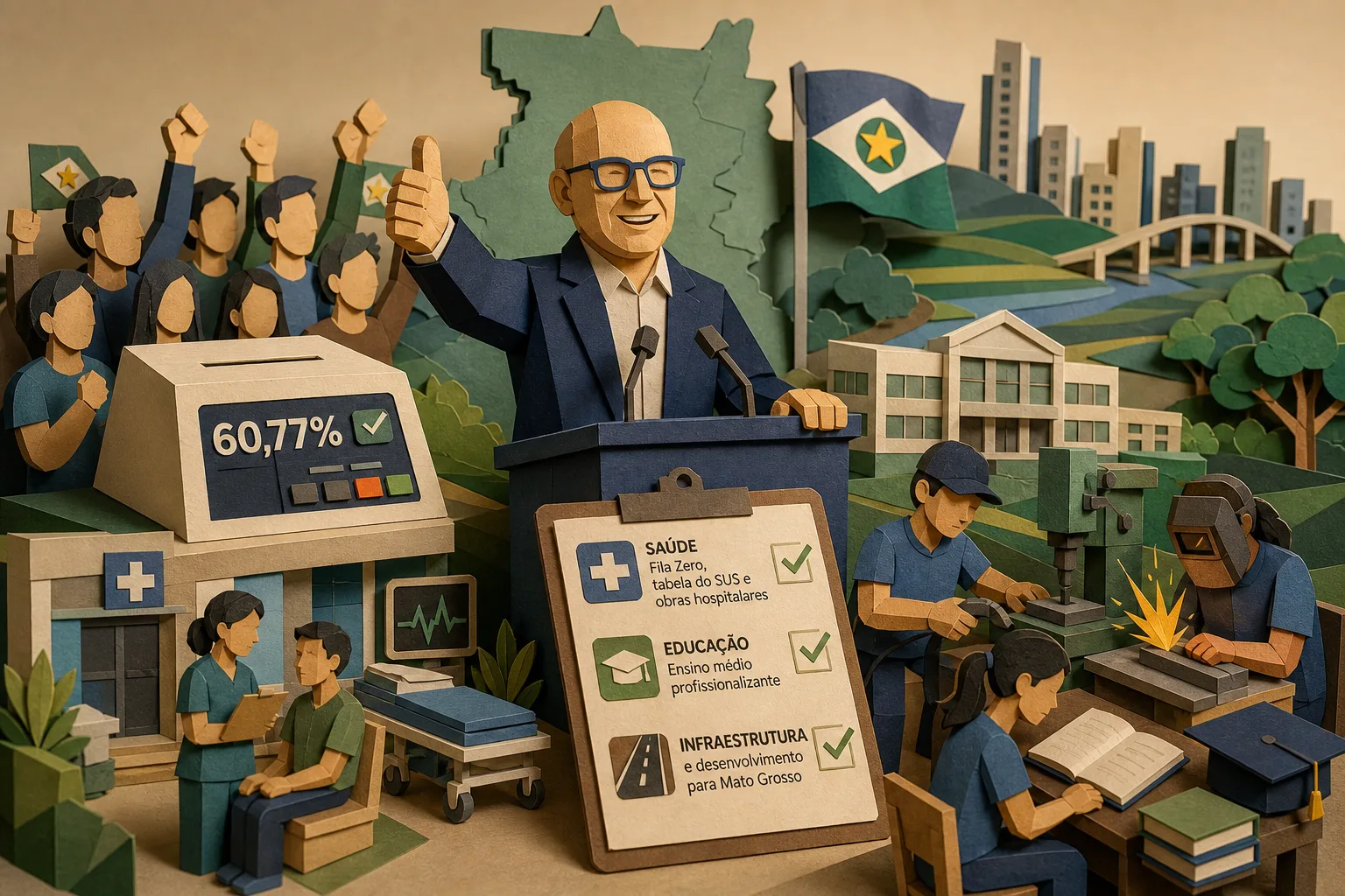 Otaviano Pivetta vence em primeiro turno e define prioridades para novo mandato em MT