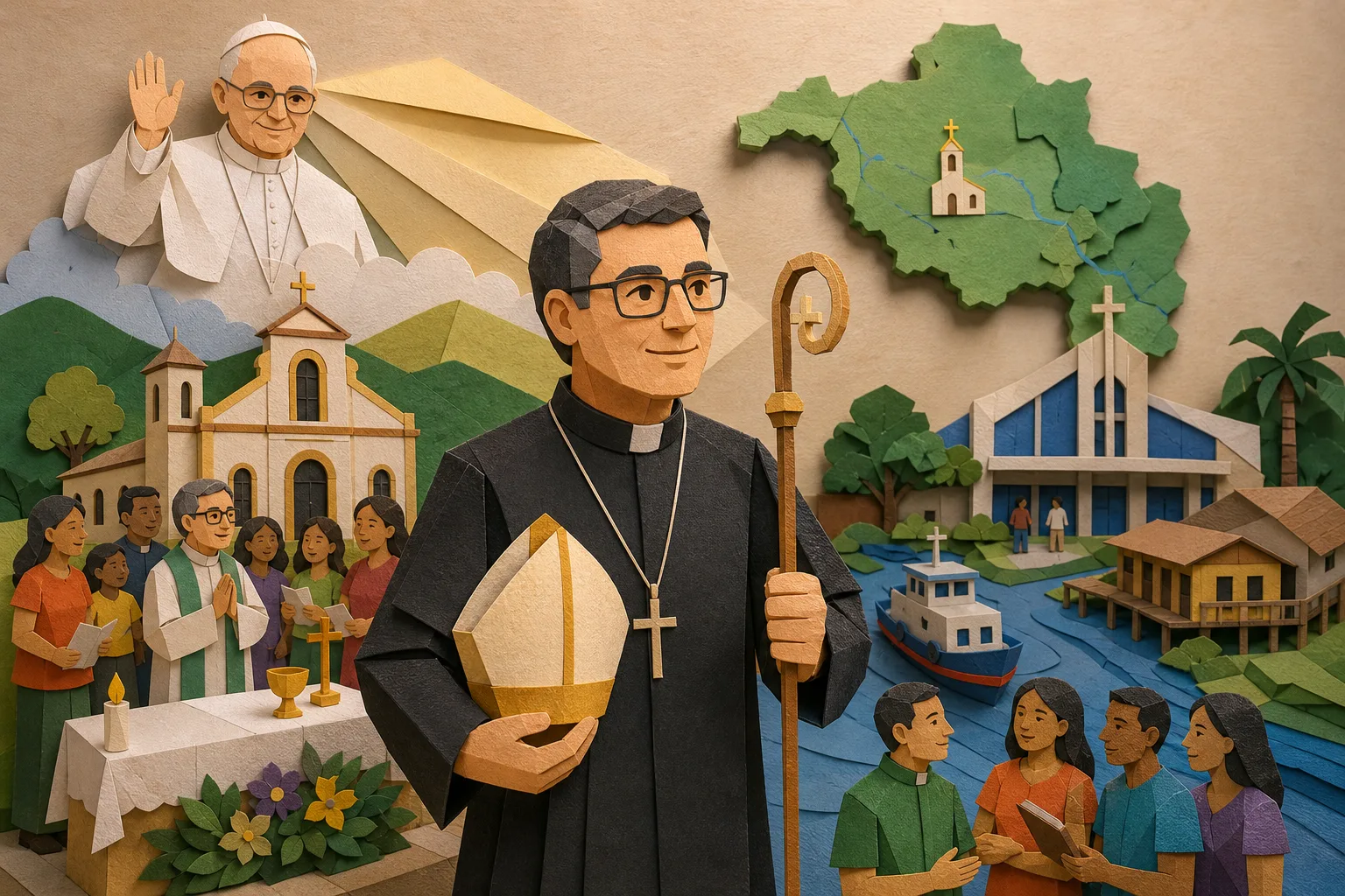 Papa escolhe sacerdote Leandro Machado para liderar diocese em Rondônia