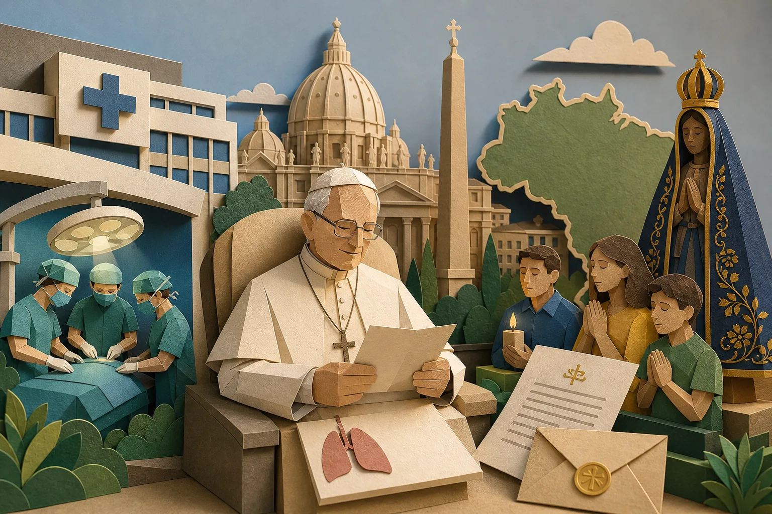 Papa Leão XIV fará cirurgia no pulmão e Igreja no Brasil manifesta solidariedade