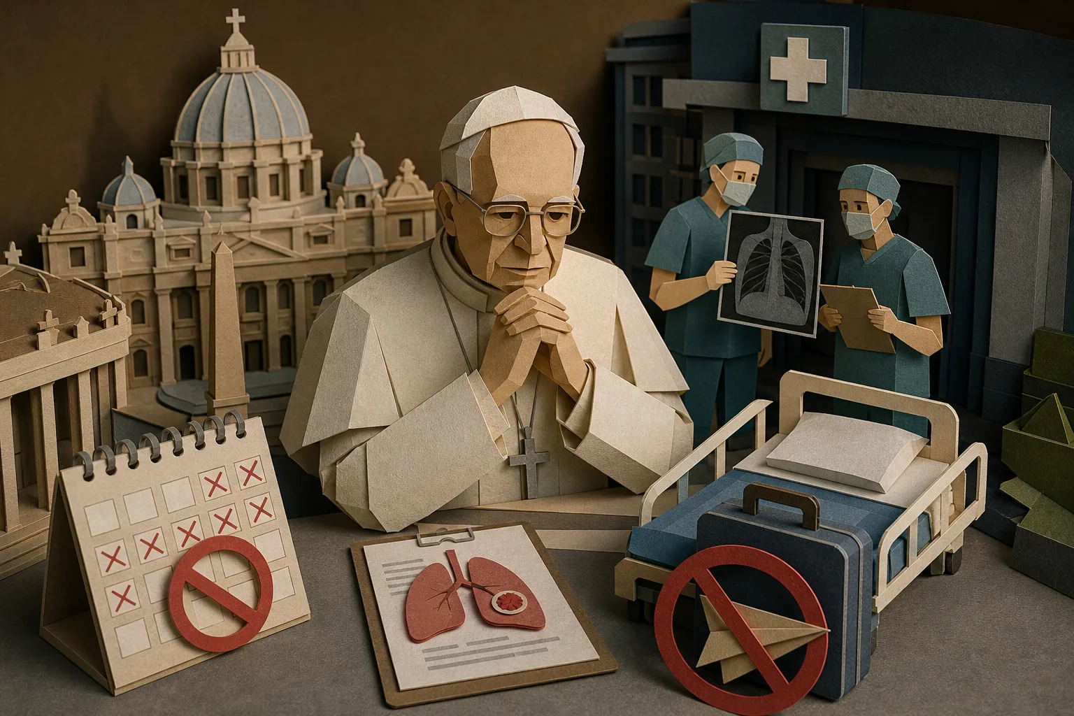 Papa Leão XIV fará cirurgia no pulmão em Roma e suspende agenda oficial
