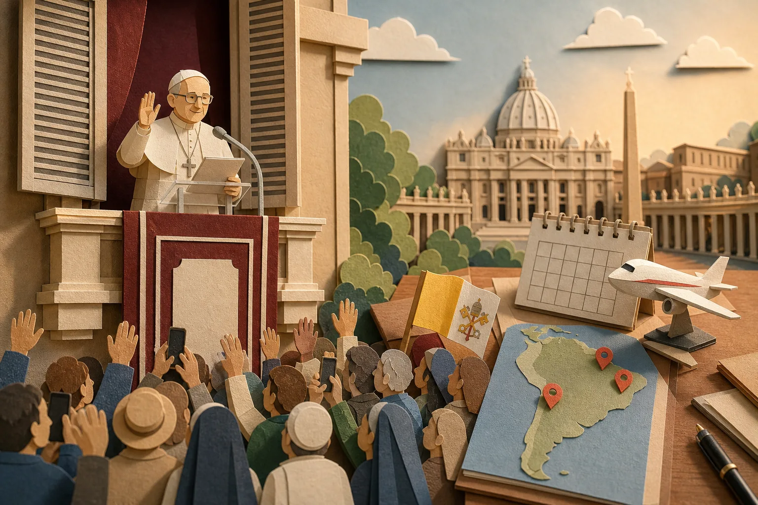 Papa Leão XIV reaparece em público no Vaticano após cirurgia no pulmão