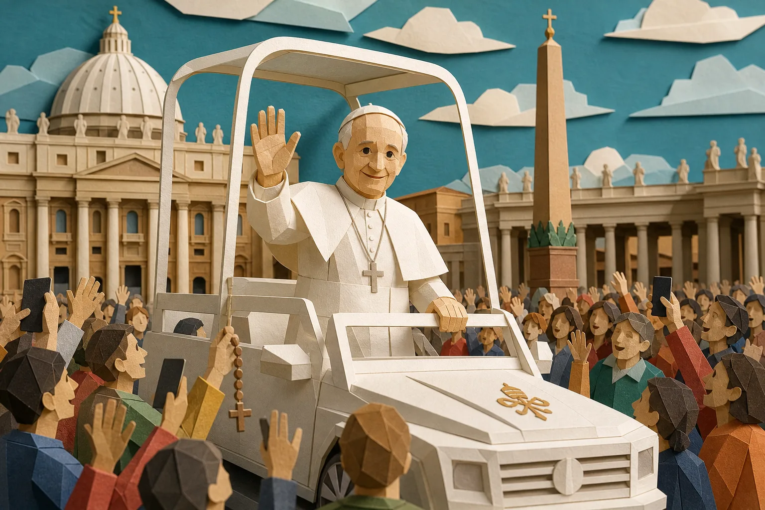 Papa Leão XIV reencontra fiéis na Praça de São Pedro após cirurgia no pulmão