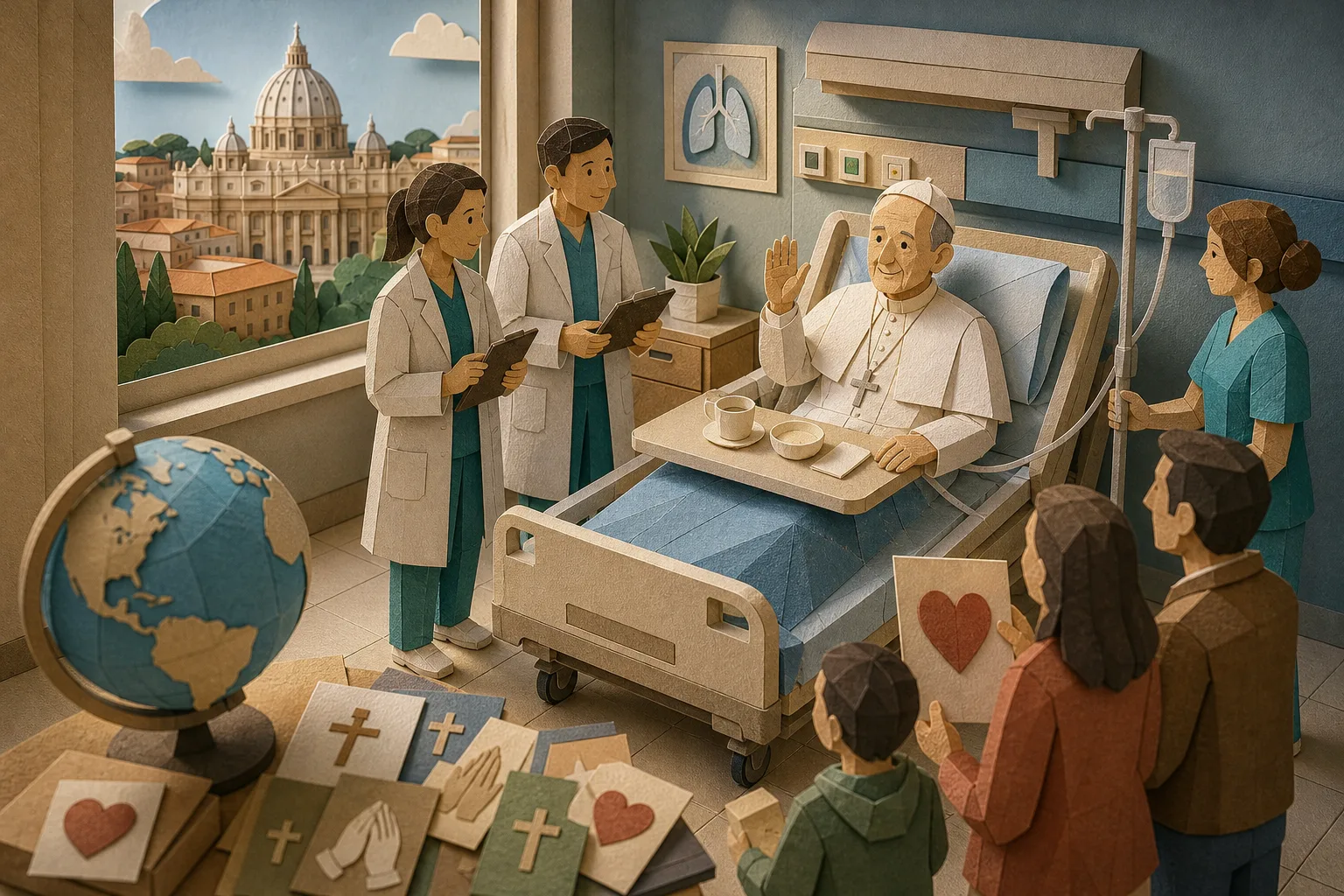 Papa Leão XIV tem recuperação estável em Roma após passar por cirurgia pulmonar