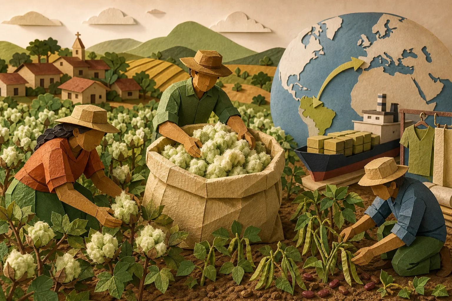 Paraíba inicia colheita inédita de algodão naturalmente verde para exportação