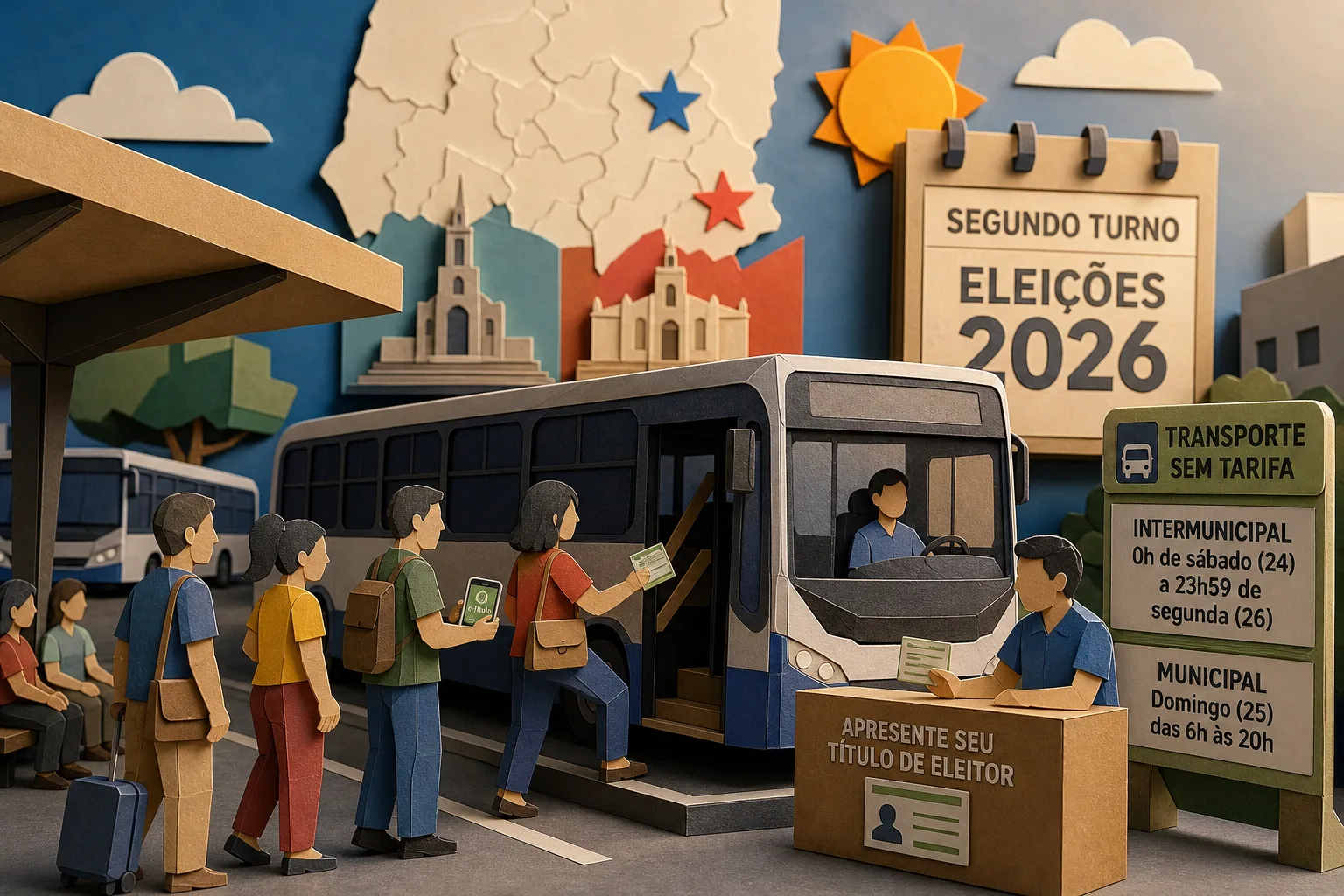 Paraíba oferece ônibus sem tarifa para eleitores durante o segundo turno