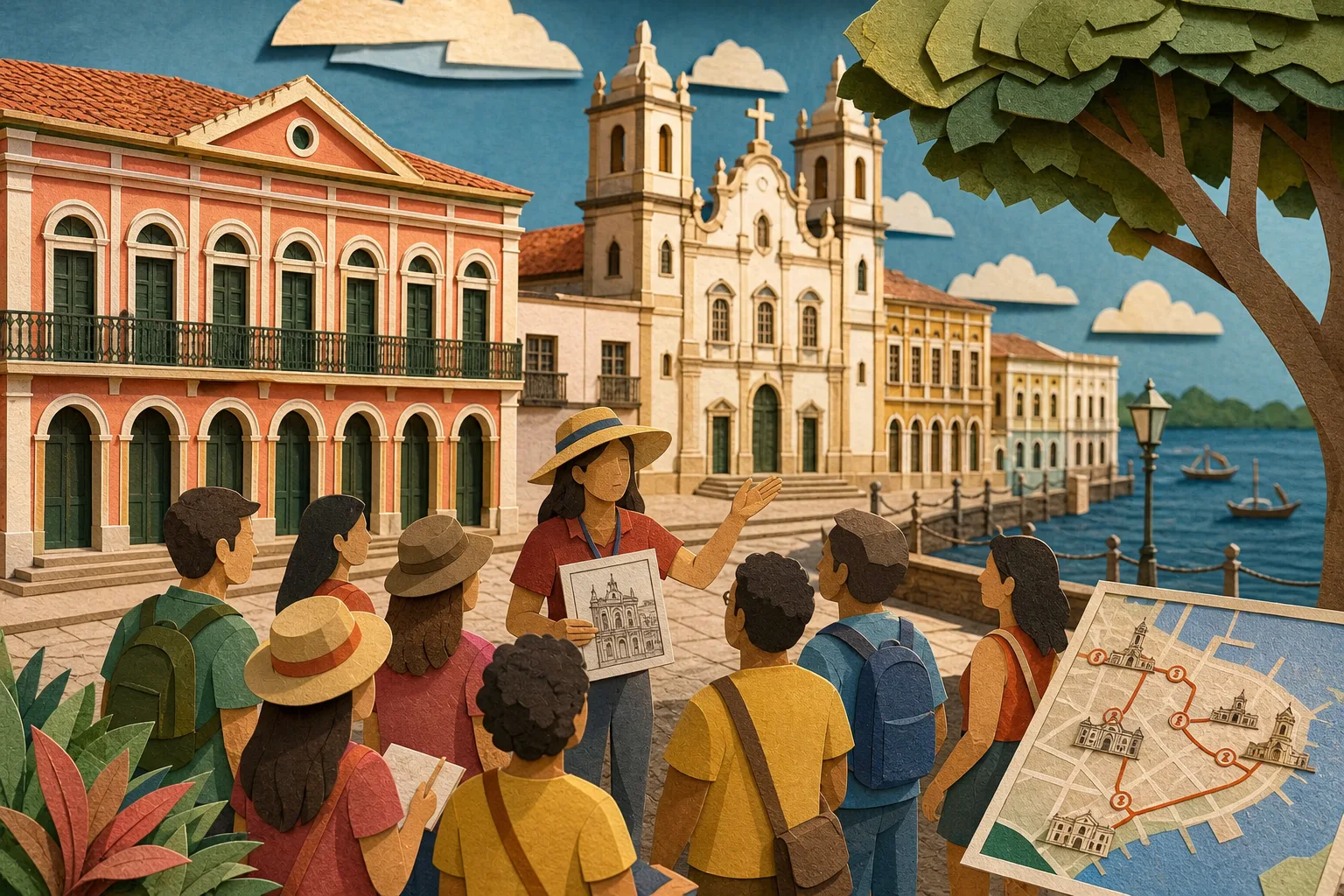 Passeio a pé gratuito explora arquitetura de Antônio Landi em Belém